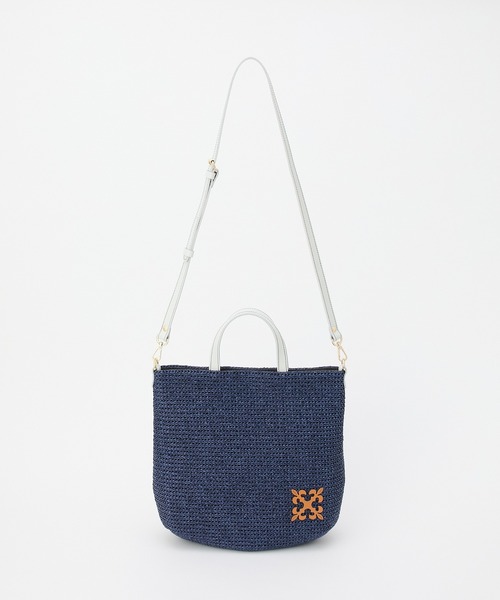 russet（ラシット）の「［ラフィアシリーズ］レザーモチーフ付き