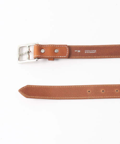 EDIFICE（エディフィス）の「Laperruque paris (ラペルク パリ) for EDIFICE 別注 ウエスタンステッチベルト（ベルト・メンズ・ブラック/キャメル・90/80/85/75）」の5枚目の写真