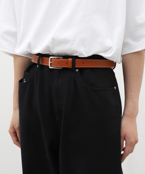 EDIFICE（エディフィス）の「Laperruque paris (ラペルク パリ) for EDIFICE 別注 ウエスタンステッチベルト（ベルト・メンズ・ブラック/キャメル・90/80/85/75）」の3枚目の写真