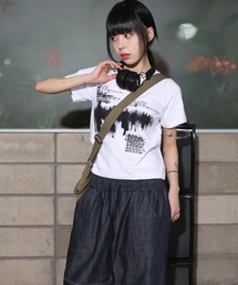 ストリートペイント・セミクロップ半袖Tシャツ