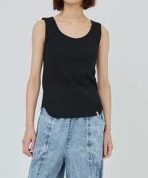 PUBLIC TOKYO | ノースリーブストレッチリブタンク(タンクトップ)