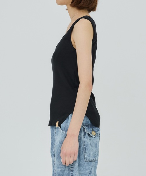 ノースリーブストレッチリブタンク（タンクトップ）｜PUBLIC TOKYO