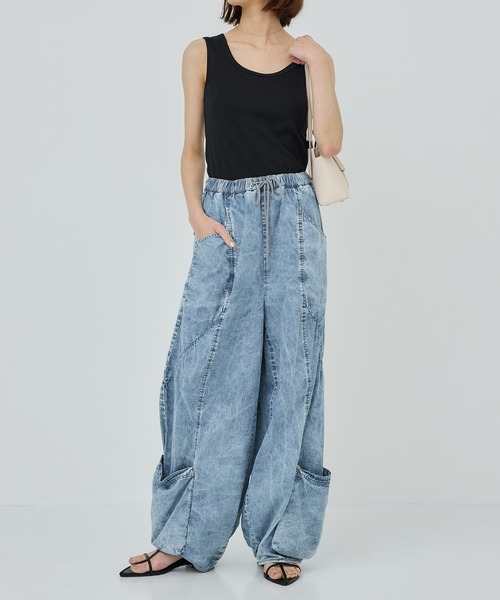 ノースリーブストレッチリブタンク（タンクトップ）｜PUBLIC TOKYO