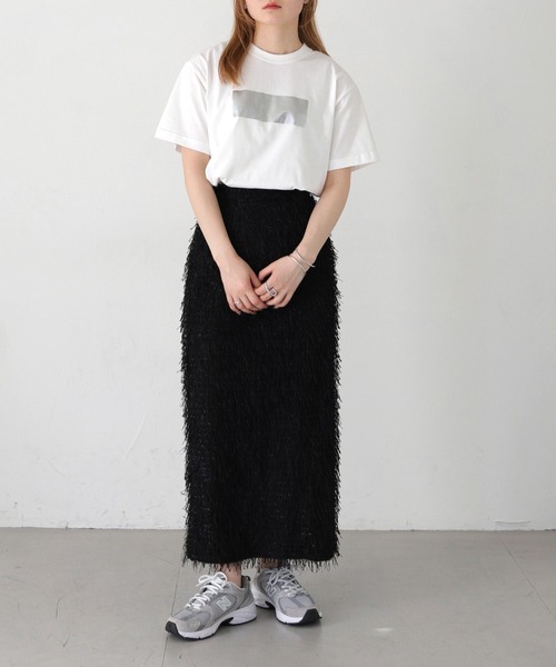 cheriella(シェリエラ)の「【cheriella】WEB限定ヴィンテージ箔プリントロゴTシャツ WEB LIMITED VINTAGE FOIL PRINT LOGO T-SHIRT(Tシャツ/カットソー・レディース・ブラック×ゴールド/ホワイト×シルバー/ブラック×シルバー/ホワイト×ゴールド・S/M/L)」の9枚目の写真