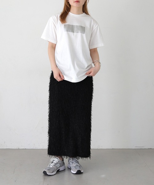 cheriella(シェリエラ)の「【cheriella】WEB限定ヴィンテージ箔プリントロゴTシャツ WEB LIMITED VINTAGE FOIL PRINT LOGO T-SHIRT(Tシャツ/カットソー・レディース・ブラック×ゴールド/ホワイト×シルバー/ブラック×シルバー/ホワイト×ゴールド・S/M/L)」の12枚目の写真