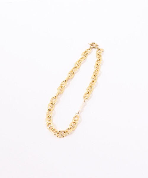 NOLLEY’S(ノーリーズ)の「アンカーチェーンインパールネックレス(ネックレス・レディース・ゴールド・FREE)」の2枚目の写真