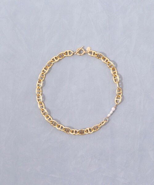 NOLLEY’S(ノーリーズ)の「アンカーチェーンインパールネックレス(ネックレス・レディース・ゴールド・FREE)」の6枚目の写真