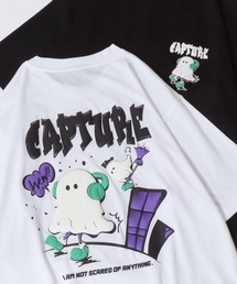 Ghost Luminous & Foam Print T-Shirt/接触冷感 光るプリント 発泡プリント オーバーサイズ 半袖Tシャツ レディース メンズ