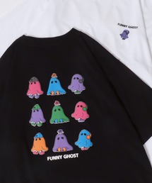 Ghost Luminous & Foam Print T-Shirt/接触冷感 光るプリント 発泡プリント オーバーサイズ 半袖Tシャツ レディース メンズ