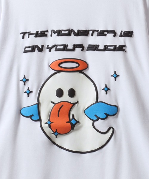 SITRY(シトリー)の「Ghost Luminous & Foam Print T-Shirt/接触冷感 光るプリント 発泡プリント オーバーサイズ 半袖Tシャツ レディース メンズ(Tシャツ/カットソー・メンズ・ホワイト/ブラック/ホワイト系その他/ブラック系その他/ホワイト系その他2/ブラック系その他2・M/L)」の12枚目の写真