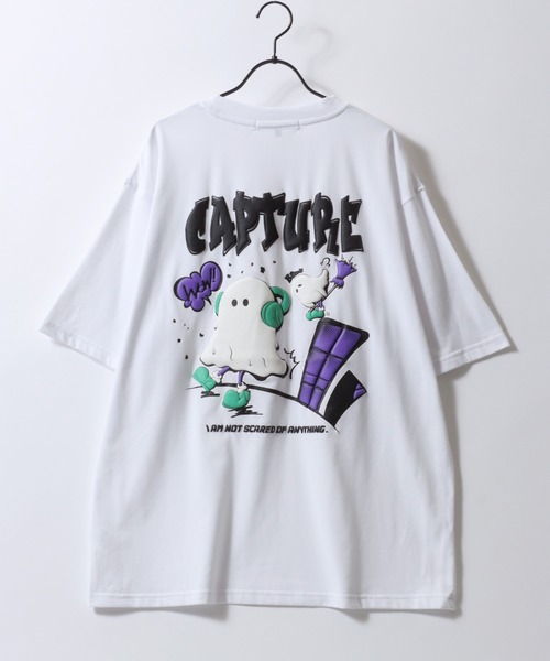 SITRY(シトリー)の「Ghost Luminous & Foam Print T-Shirt/接触冷感 光るプリント 発泡プリント オーバーサイズ 半袖Tシャツ レディース メンズ(Tシャツ/カットソー・メンズ・ホワイト/ブラック/ホワイト系その他/ブラック系その他/ホワイト系その他2/ブラック系その他2・M/L)」の14枚目の写真
