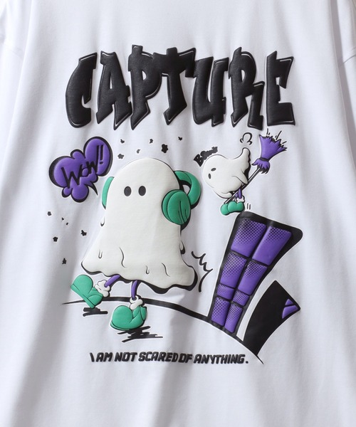 SITRY(シトリー)の「Ghost Luminous & Foam Print T-Shirt/接触冷感 光るプリント 発泡プリント オーバーサイズ 半袖Tシャツ レディース メンズ(Tシャツ/カットソー・メンズ・ホワイト/ブラック/ホワイト系その他/ブラック系その他/ホワイト系その他2/ブラック系その他2・M/L)」の18枚目の写真