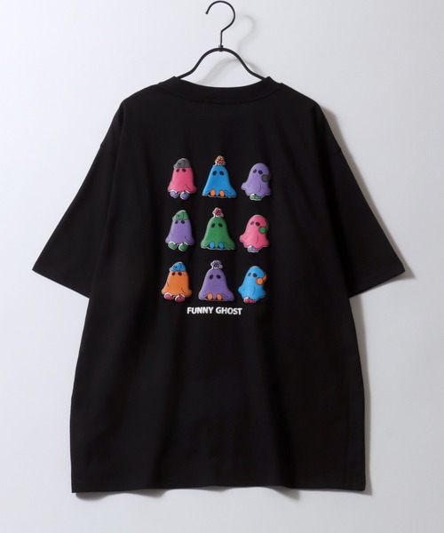 SITRY(シトリー)の「Ghost Luminous & Foam Print T-Shirt/接触冷感 光るプリント 発泡プリント オーバーサイズ 半袖Tシャツ レディース メンズ(Tシャツ/カットソー・メンズ・ホワイト/ブラック/ホワイト系その他/ブラック系その他/ホワイト系その他2/ブラック系その他2・M/L)」の22枚目の写真
