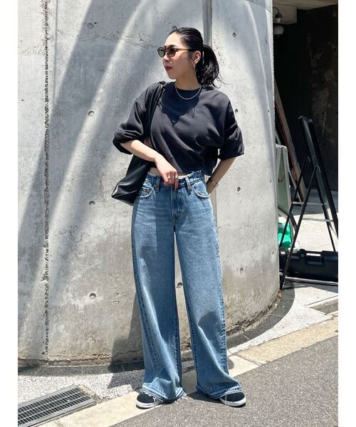 Ungrid（アングリッド）の「スリーブボリュームショートスウェット（スウェット・レディース・グリーン系その他/ライトグレー/ピンク/チャコールグレー・FREE）」の5枚目の写真