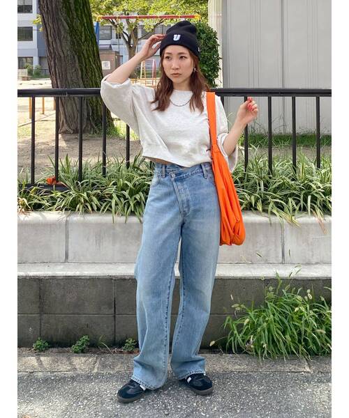 Ungrid（アングリッド）の「スリーブボリュームショートスウェット（スウェット・レディース・グリーン系その他/ライトグレー/ピンク/チャコールグレー・FREE）」の7枚目の写真