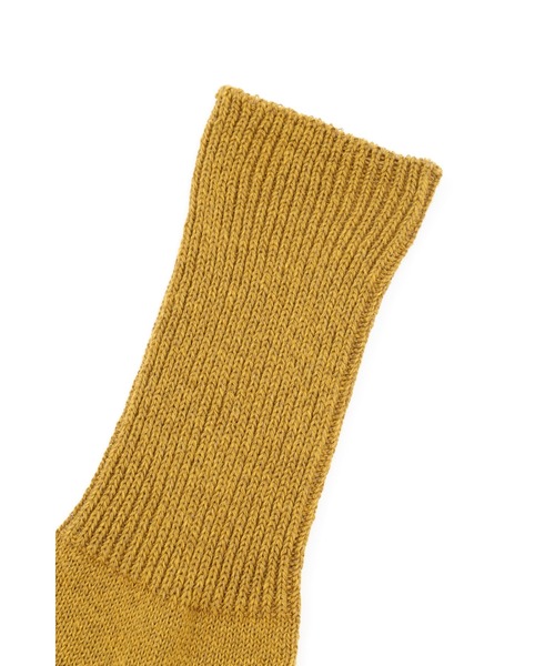 MHL.（エムエイチエル）の「WA-SHI COTTON SOCK（ソックス/靴下・メンズ・ライトグレー/カーキ/マスタード・FREE）」の4枚目の写真