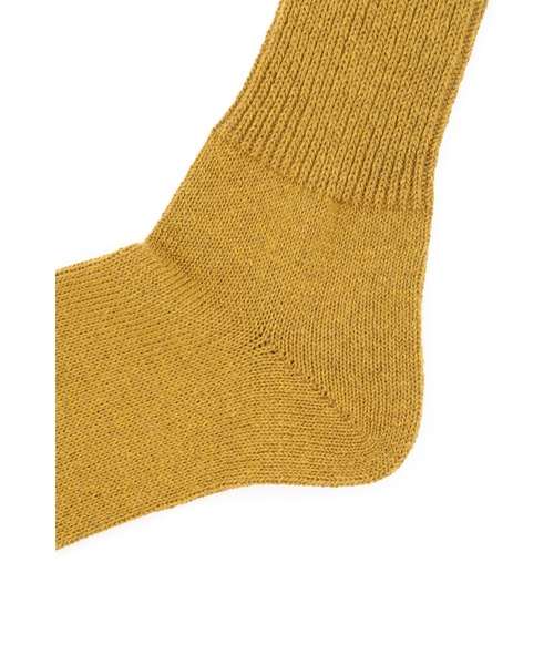 MHL.（エムエイチエル）の「WA-SHI COTTON SOCK（ソックス/靴下・メンズ・ライトグレー/カーキ/マスタード・FREE）」の5枚目の写真