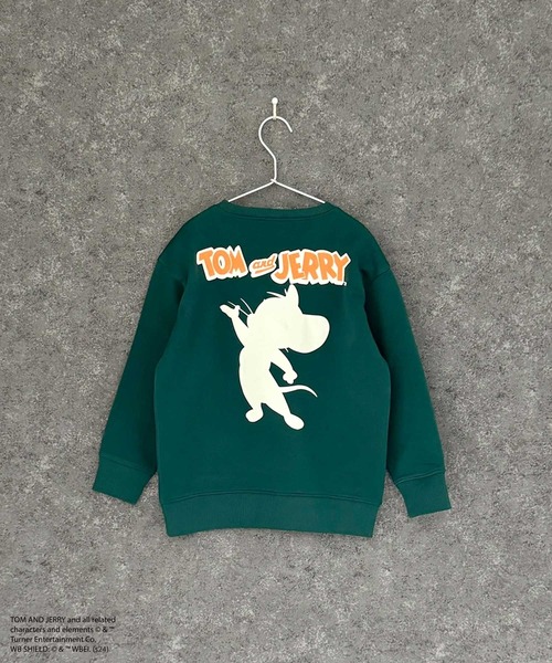 Tom＆Jerry（トムアンドジェリー）の「TOM &JERRY トムとジェリー バックプリント オーバーサイズ 裏起毛トレーナー（スウェット・キッズ・ネイビー/グレー系その他3/グリーン系その他/ブラック系その他/グレー系その他/グレイッシュベージュ/グレー系その他2/ベージュ系その他2/ヘザーチャコール/杢グレー/チャコールグレー/グリーン/ベージュ系その他/ブラック/オートミール/ベージュ・160cm/150cm/140cm/130cm/120cm/110cm）」の21枚目の写真