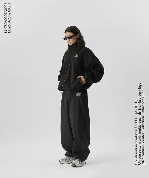 UMBRO（アンブロ）の「【UMBRO/アンブロ×Lui’s】フリースジャケット（ブルゾン・レディース・ブラック/ネイビー・S/L/XL）」の7枚目の写真