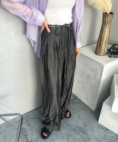 ◆25FW◆関送込【MAX MARA】FERNET*ハイウエスト*ワイドパンツ マックスマーラ Max Mara MAX MARA LEISURE ワイドパンツ