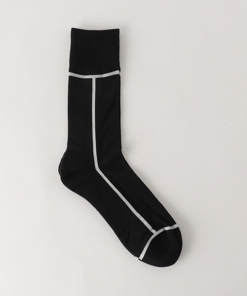 CHICSTOCKS（シックストックス）の「＜CHICSTOCKS＞ライン ソックス（ソックス/靴下・メンズ・オレンジ系その他/ブラック/ホワイト/ダークグレー/ケリーグリーン/ロイヤルブルー/ベージュ/ダークグリーン・FREE）」の2枚目の写真