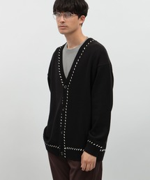 ハンドステッチニットカーディガン / 116742
