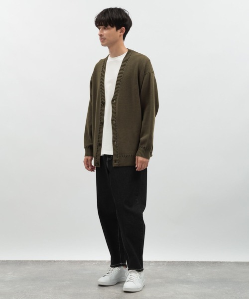 LAKOLE（ラコレ）の「ハンドステッチニットカーディガン / 116742（カーディガン/ボレロ・メンズ・アイボリー/ブラック/カーキ・MEDIUM/LARGE/X-LARGE）」の10枚目の写真
