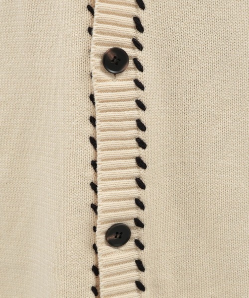LAKOLE（ラコレ）の「ハンドステッチニットカーディガン / 116742（カーディガン/ボレロ・メンズ・アイボリー/ブラック/カーキ・MEDIUM/LARGE/X-LARGE）」の19枚目の写真