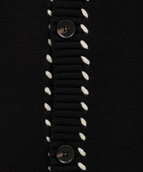 LAKOLE（ラコレ）の「ハンドステッチニットカーディガン / 116742（カーディガン/ボレロ・メンズ・アイボリー/ブラック/カーキ・MEDIUM/LARGE/X-LARGE）」の20枚目の写真