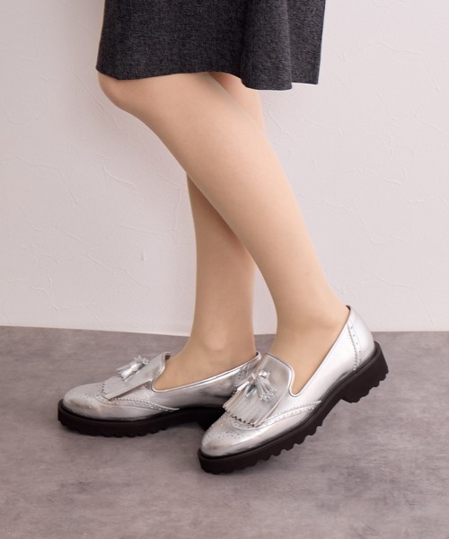 HIMIKO(ヒミコ)の「【Made in Japan】トラックソールキルトタッセルローファー/641313(ローファー・レディース・ボルドー/シルバー/ブラック・22.5cm/24.5cm/23.5cm/24.0cm/23.0cm/25.0cm/22.0cm/26.0cm/26.5cm/25.5cm/21.5cm)」の17枚目の写真