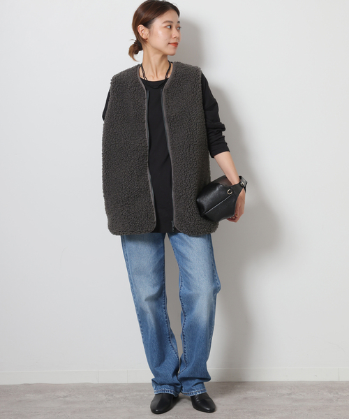 JOURNAL STANDARD relume別注チャンピオンボアニットベスト ジャーナルスタンダード レリューム JOURNAL STANDARD relume 《WEB限定追加予約2》別注【Champion/チャンピオン】ボアフリースジャケット  （ネイビー） - ファッション通販 MAGASEEK(マガシーク) 