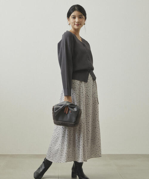 PROPORTION BODY DRESSING(プロポーションボディドレッシング)の「ドロップショルダーカーデ / 1214274904(カーディガン/ボレロ・レディース・ダークグレー/カーキ/ピンク・FREE)」の5枚目の写真