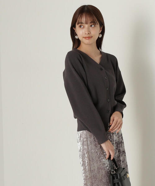 PROPORTION BODY DRESSING(プロポーションボディドレッシング)の「ドロップショルダーカーデ / 1214274904(カーディガン/ボレロ・レディース・ダークグレー/カーキ/ピンク・FREE)」の10枚目の写真