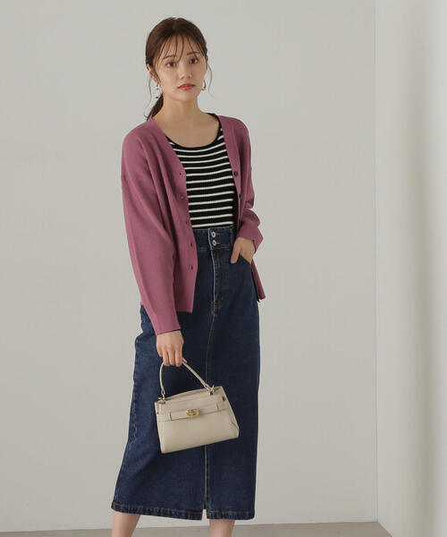 PROPORTION BODY DRESSING(プロポーションボディドレッシング)の「ドロップショルダーカーデ / 1214274904(カーディガン/ボレロ・レディース・ダークグレー/カーキ/ピンク・FREE)」の17枚目の写真