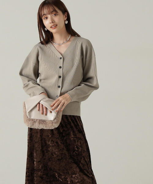 PROPORTION BODY DRESSING(プロポーションボディドレッシング)の「ドロップショルダーカーデ / 1214274904(カーディガン/ボレロ・レディース・ダークグレー/カーキ/ピンク・FREE)」の21枚目の写真