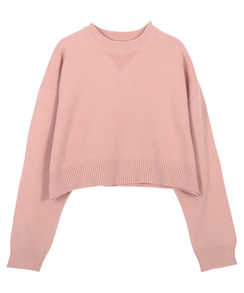 KOBE LETTUCE（コウベレタス）の「選べる2typeスウェットライクニットトップス（ニット/セーター・レディース・ブラック/カーキ/グレー/グレー系/アイボリー系/ピンク/アイボリー系1/ピンク系/ブラック系/カーキ系・M/M1）」の22枚目の写真