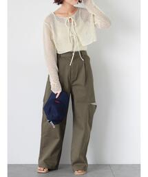ehka sopo | カットアウトチノパン(その他パンツ)