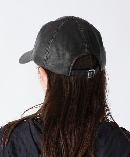 JEANASIS（ジーナシス）の「ヴィンテージフェイクレザーCAP