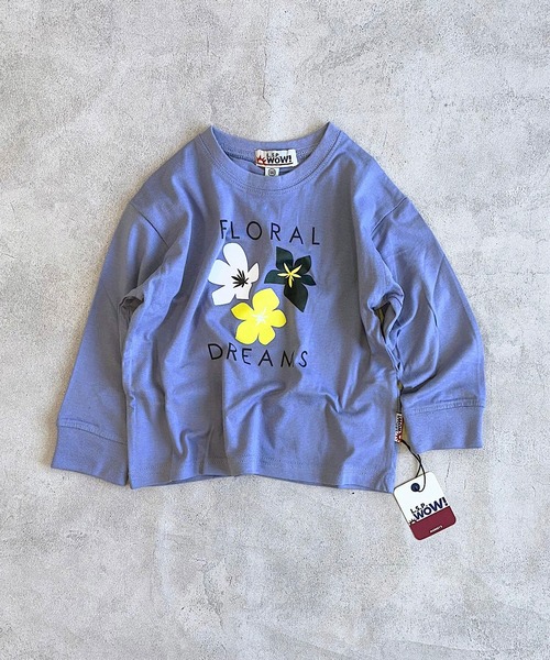LSP WOW（エルエスピーワオ）の「【LSP WOW!】プリントロンT（Tシャツ/カットソー・キッズ・ピンク/ホワイト/グリーン/ブラウン/オレンジ/ラベンダー/イエロー/ベージュ/ネイビー/チャコール/ブラック/カーキ/グレー/ブルー/オフホワイト・80/90/100/110/120/130/140/150）」の13枚目の写真