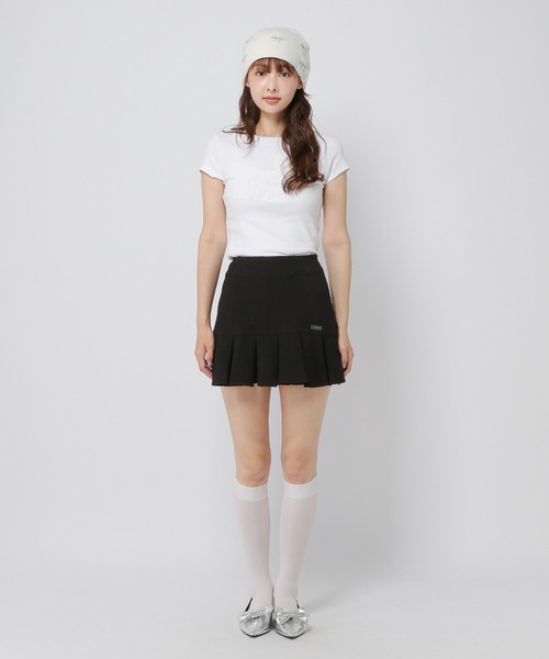 3.3 Field Trip （3.3フィールドトリップ）の「3.3 Field Trip／タックミニスカート（裏地パンツあり）（スカート・レディース・ホワイト/ブラック・FREE）」の13枚目の写真