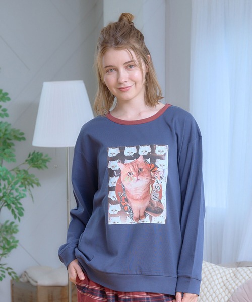 PAUL＆JOE】ヌネット&ジプシーのコラージュ ロングTシャツ