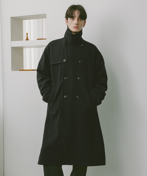 WOOLLYTEC SIDE SLIT TRENCH COAT / ウーリーテックサイドスリット
