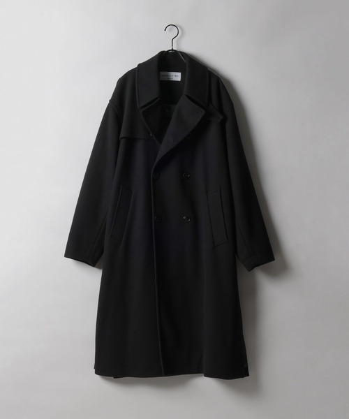 セール】WOOLLYTEC SIDE SLIT TRENCH COAT / ウーリーテックサイド