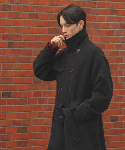 セール】WOOLLYTEC SIDE SLIT TRENCH COAT / ウーリーテックサイド