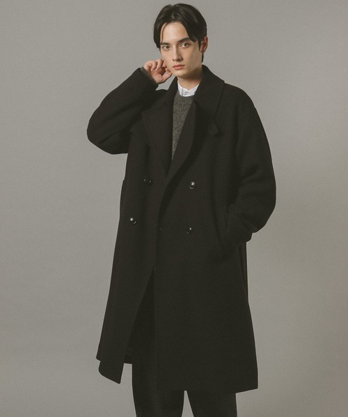 Y010　ドレープスリットハイネックトレンチロングコート Y010様専用 ドレープスリットハイネックトレンチロングコート