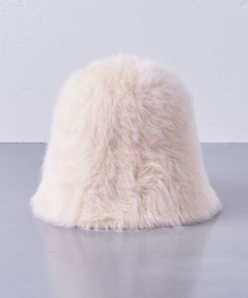 UNITED ARROWS(ユナイテッドアローズ)の「ヘアリー ベルハット(ハット・レディース・オフホワイト/ダークグレー・FREE)」の8枚目の写真