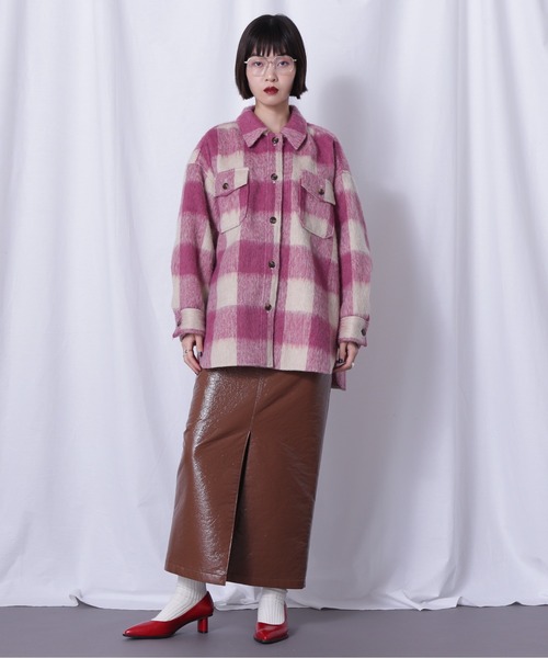 Rosebud様確認用 GU公式 | オーバーサイズシャツ(長袖)(チェック)+E