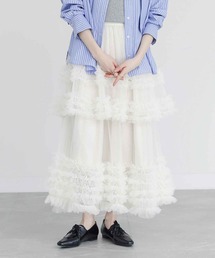 『フリルティアードチュールスカート』