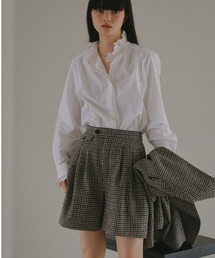 CASA FLINE | ウールチェックキュロットパンツ(その他パンツ)