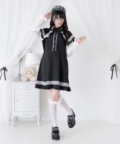 チェックリボンベレー帽（ハンチング/ベレー帽）｜DearMyLove（ディア